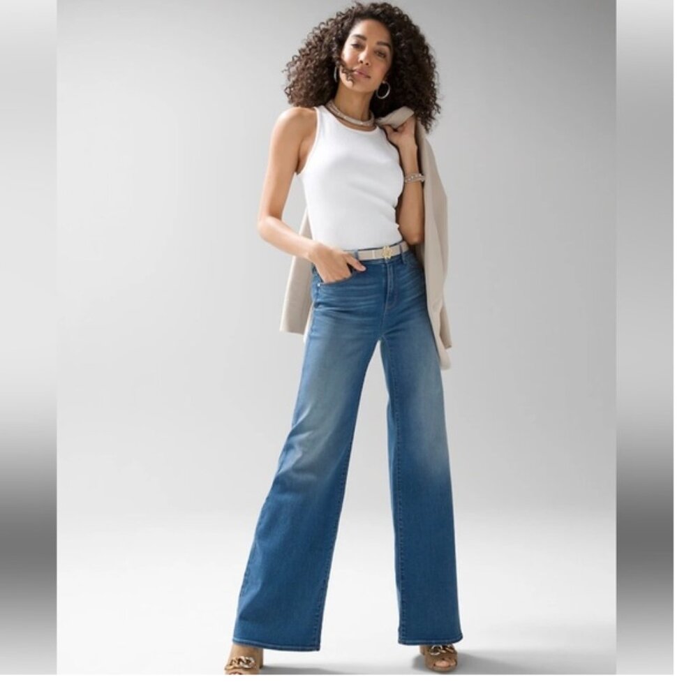 White House Black Market High Rise Blue Jeans